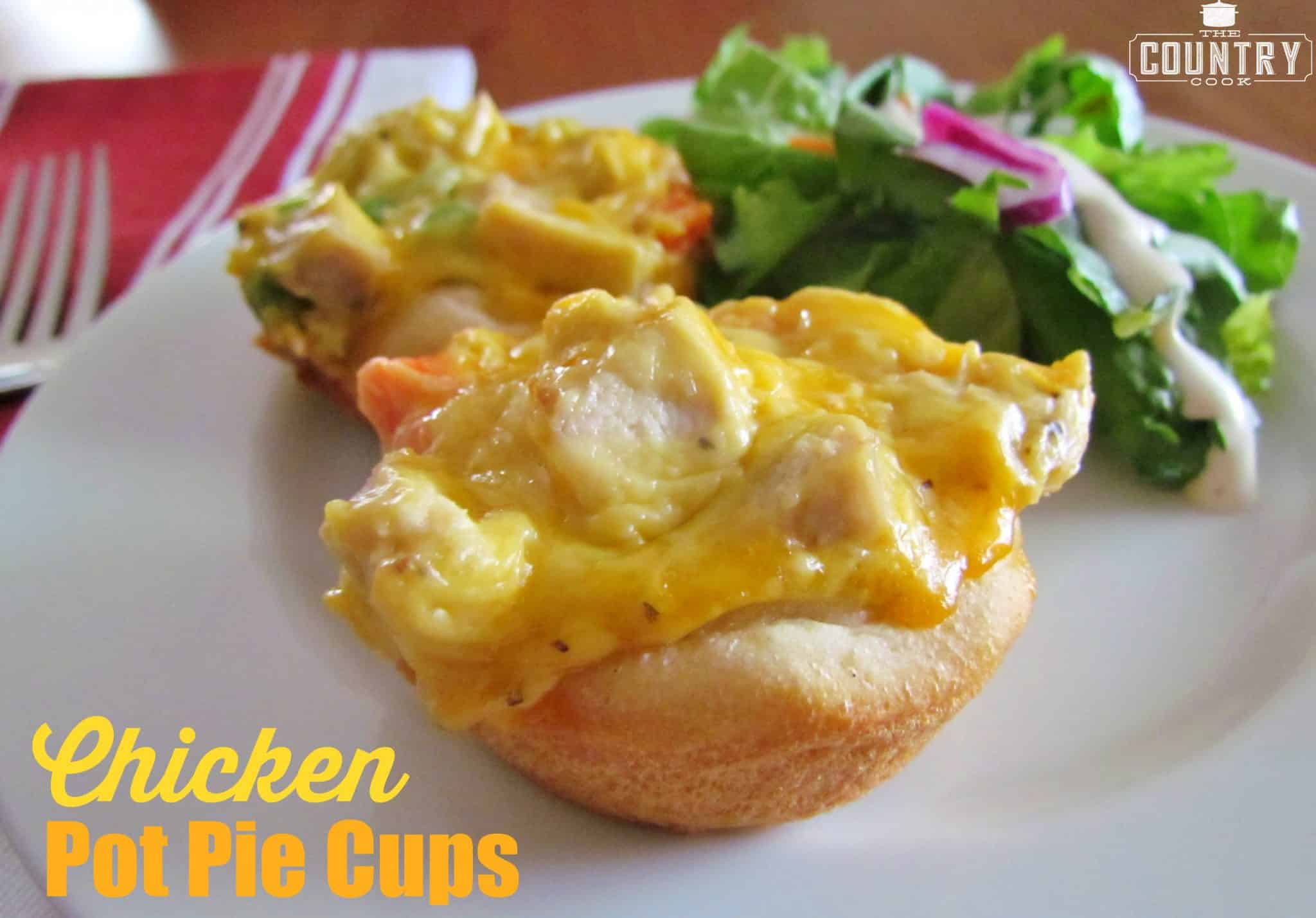 Chicken Pot Pie Cups - The Country Cook