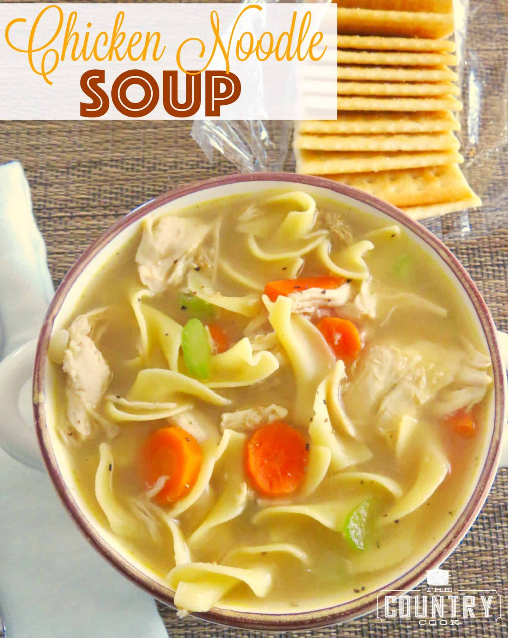 One-Pot Chicken Noodle Soup - The Country Cook