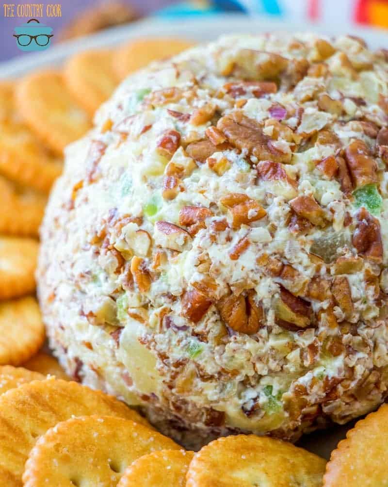 The Best Pineapple Cheeseball | The Country Cook