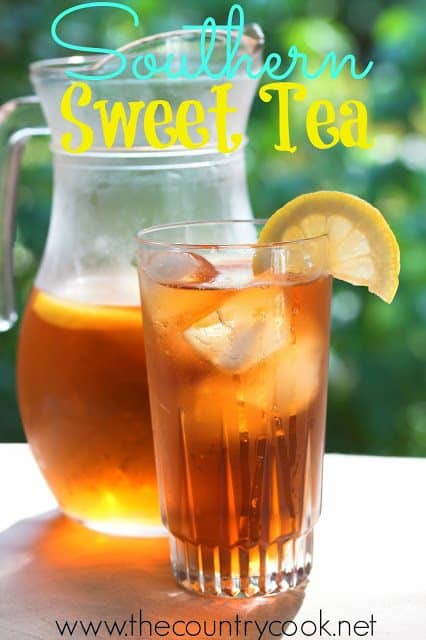 homemade southern sweet tea