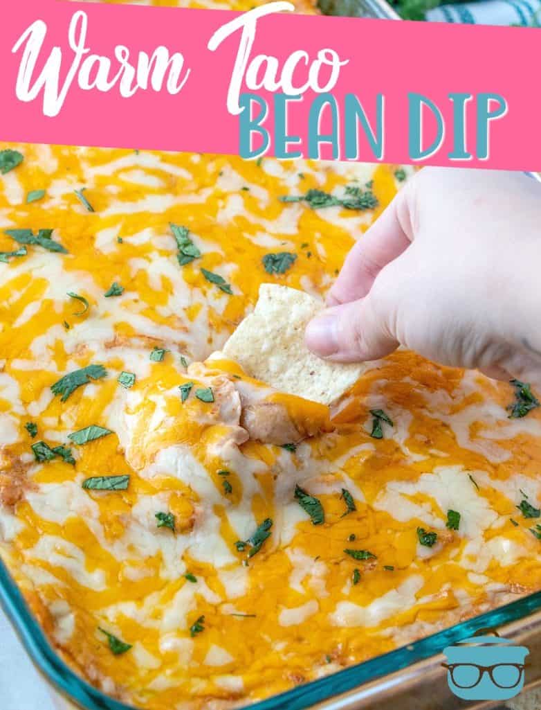 Warm Taco Bean Dip recipe from The Country Cook