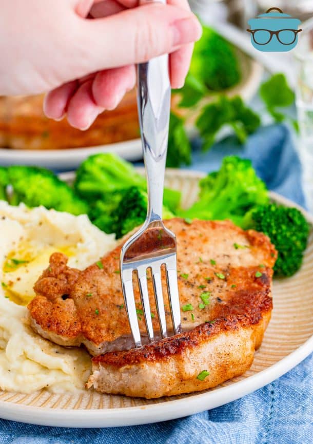 Pan Fried Pork Chops - The Country Cook