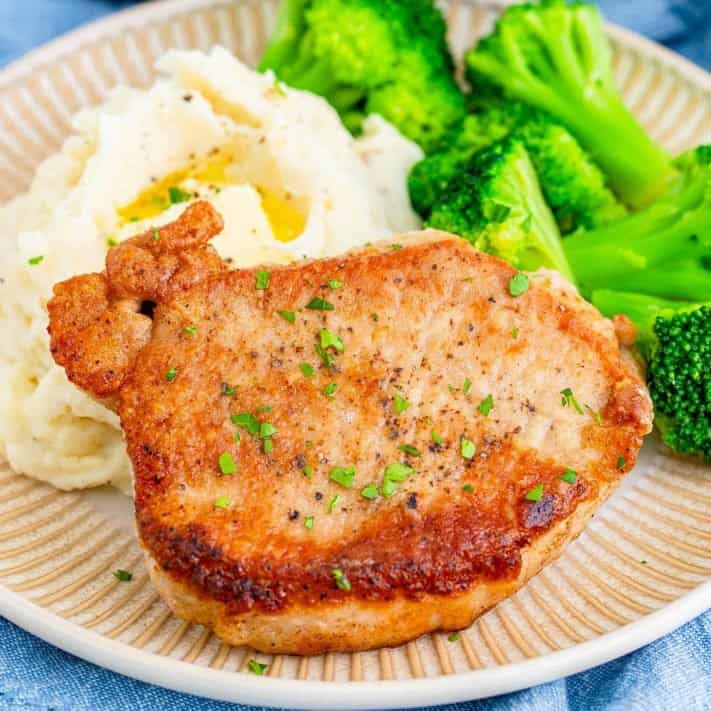 Pan Fried Pork Chops - The Country Cook