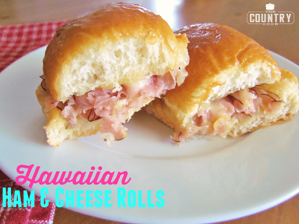 Hawaiian Ham and Cheese Rolls recipe from The Country Cook