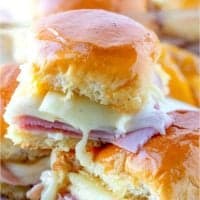 Ham and Cheese Hawaiian Party Rolls recipe from The Country Cook