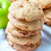 Apple Cinnamon Snickerdoodle Cookies
