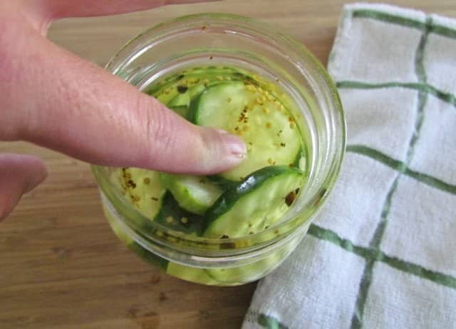 bread and butter pickles in canning jars