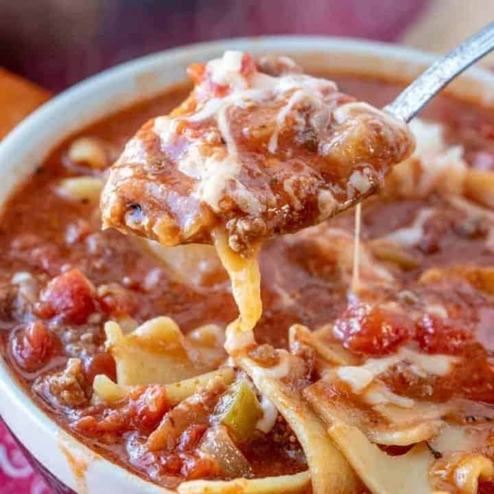 Easy Lasagna Soup (+Video)