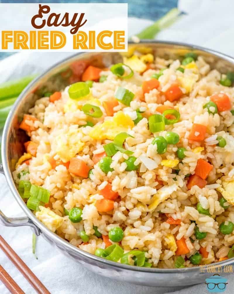 Easy Vegetable Fried Rice Video The Country Cook