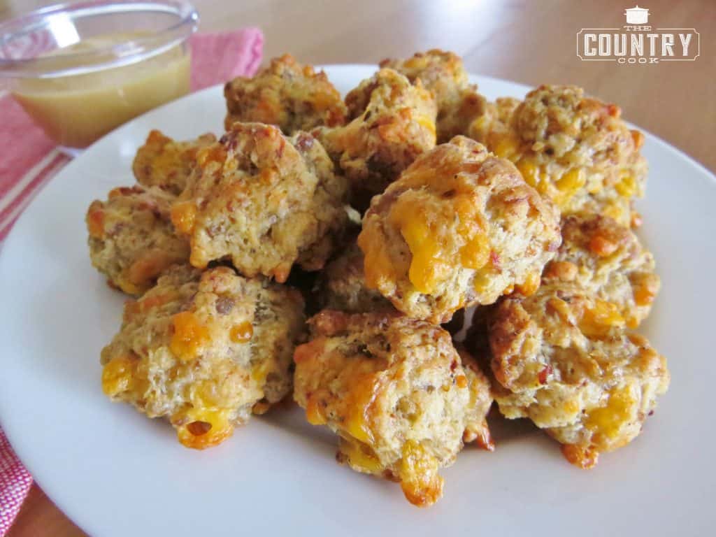 Cream Cheese Sausage Balls recipe from The Country Cook
