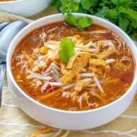 Crock Pot Chicken Tortilla Soup recipe from The Country Cook