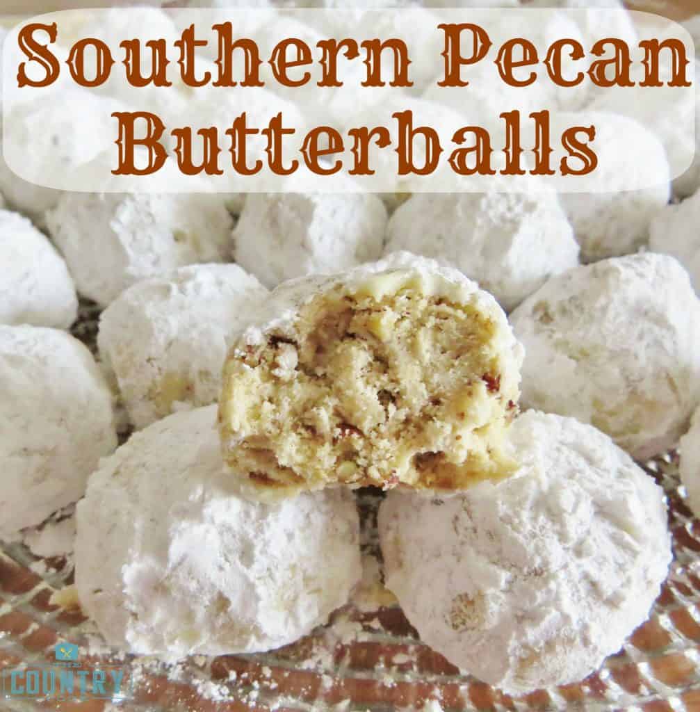 Southern Pecan Butterballs recipe from The Country Cook