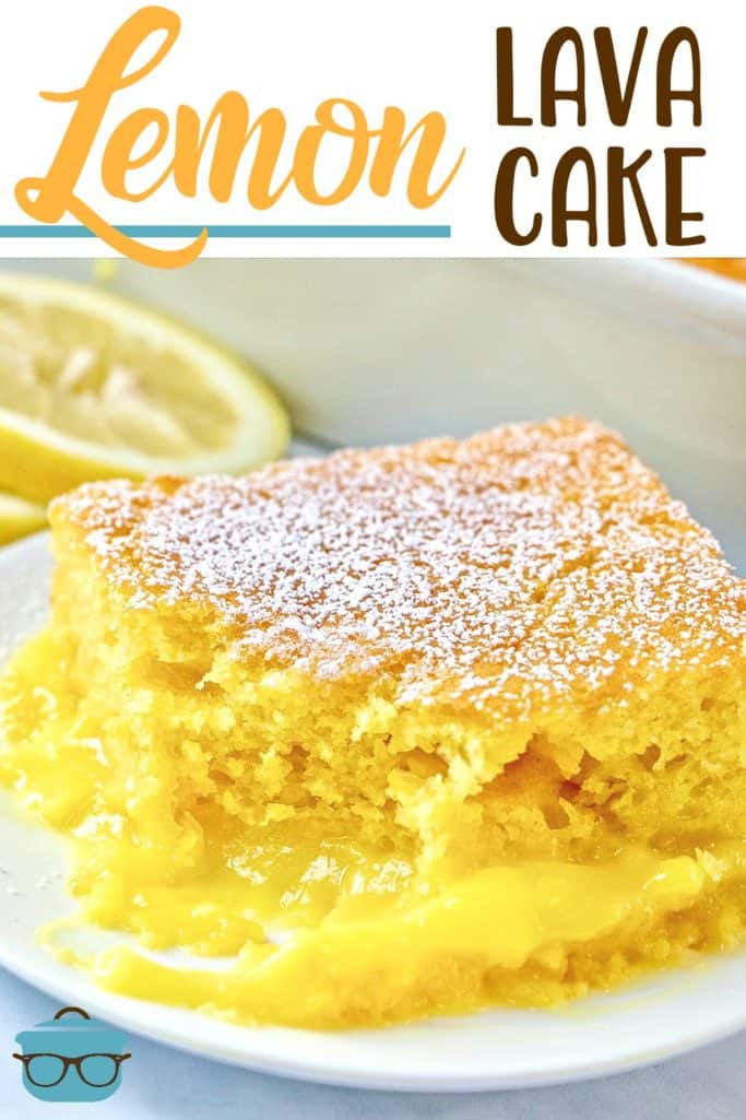 Easy Lemon Lava Cake recipe from The Country Cook