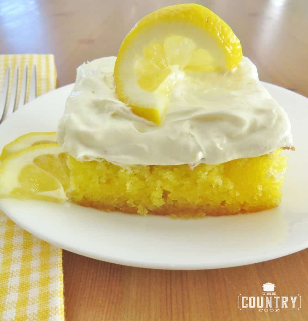 Lemon Drop Cake - The Country Cook