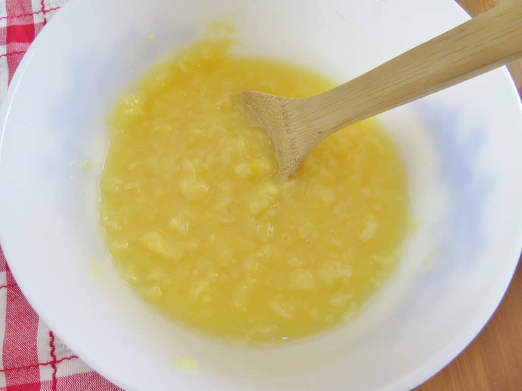 pineapple pudding mixture
