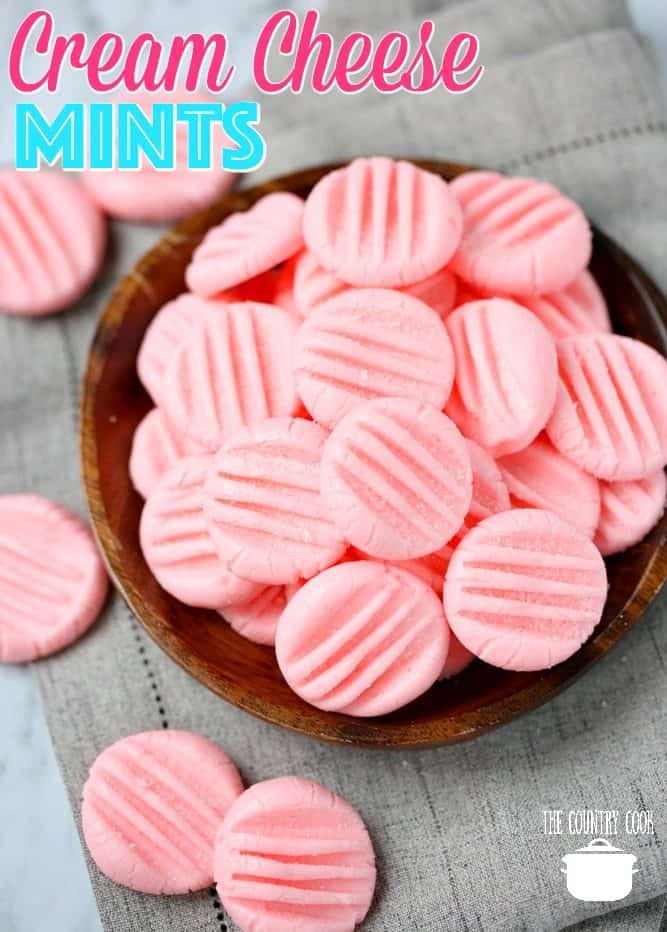 Cream Cheese Mints recipe from The Country Cook