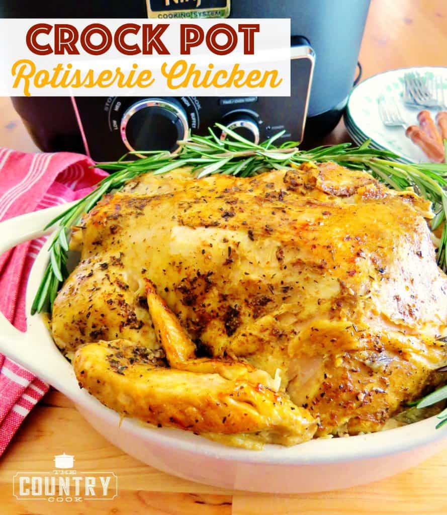 Crock Pot Whole Rotisserie Chicken