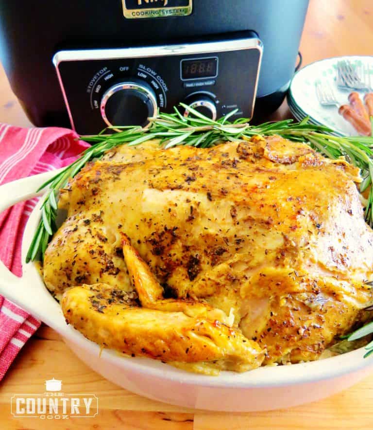 Crock Pot Rotisserie Chicken - The Country Cook