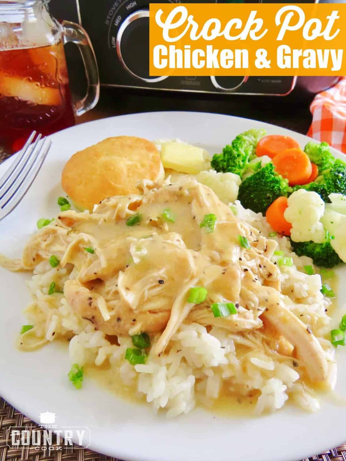 Crock Pot Chicken and Gravy - The Country Cook