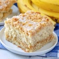 Banana Bread Crumb Cake recipe from The Country Cook