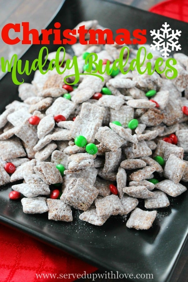 Christmas Muddy Buddies recipe