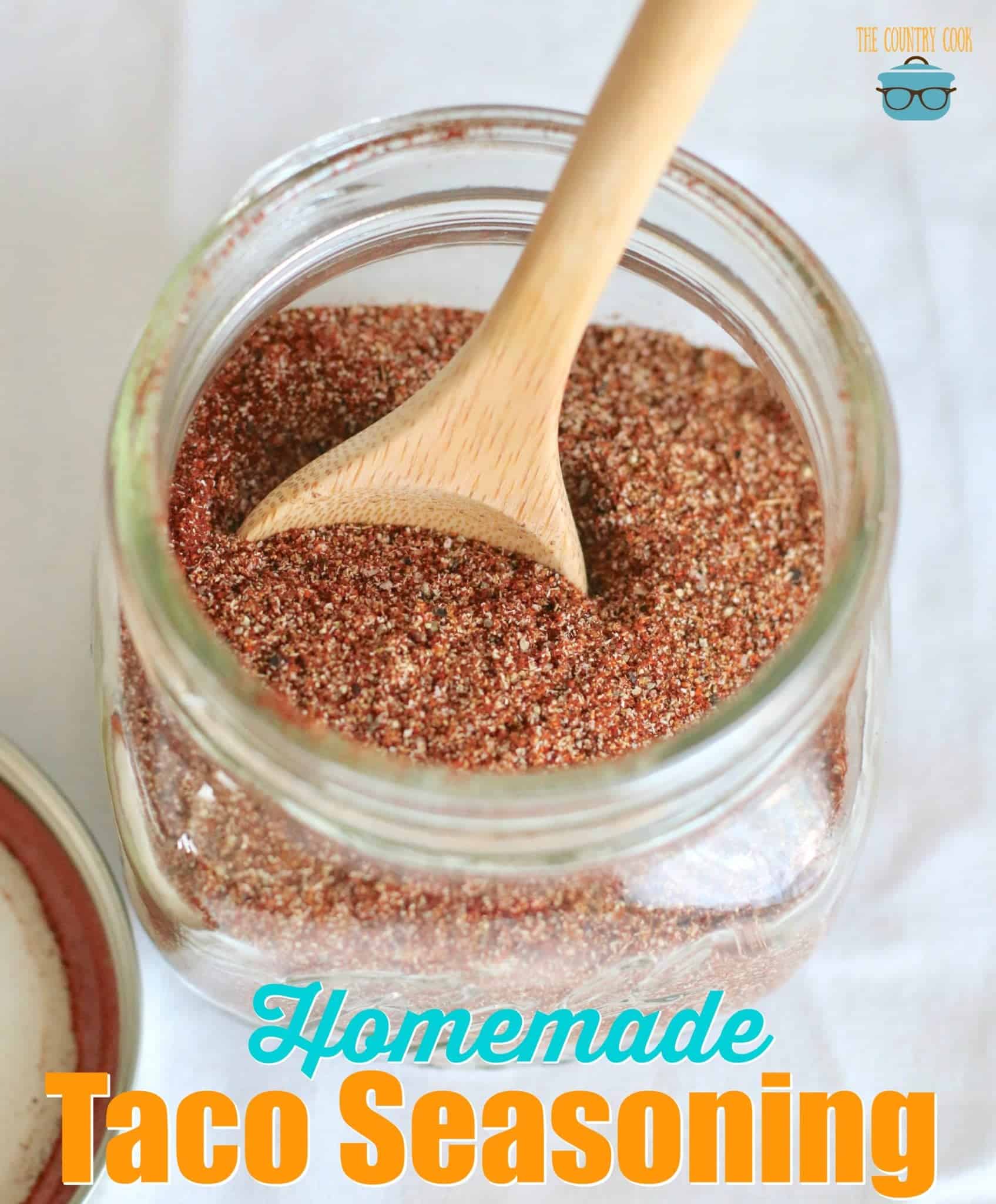 Homemade Taco Seasoning recipe from The Country Cook.