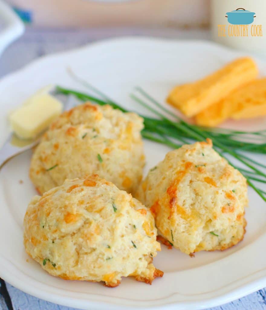 Cheddar and Chive Drop Biscuits