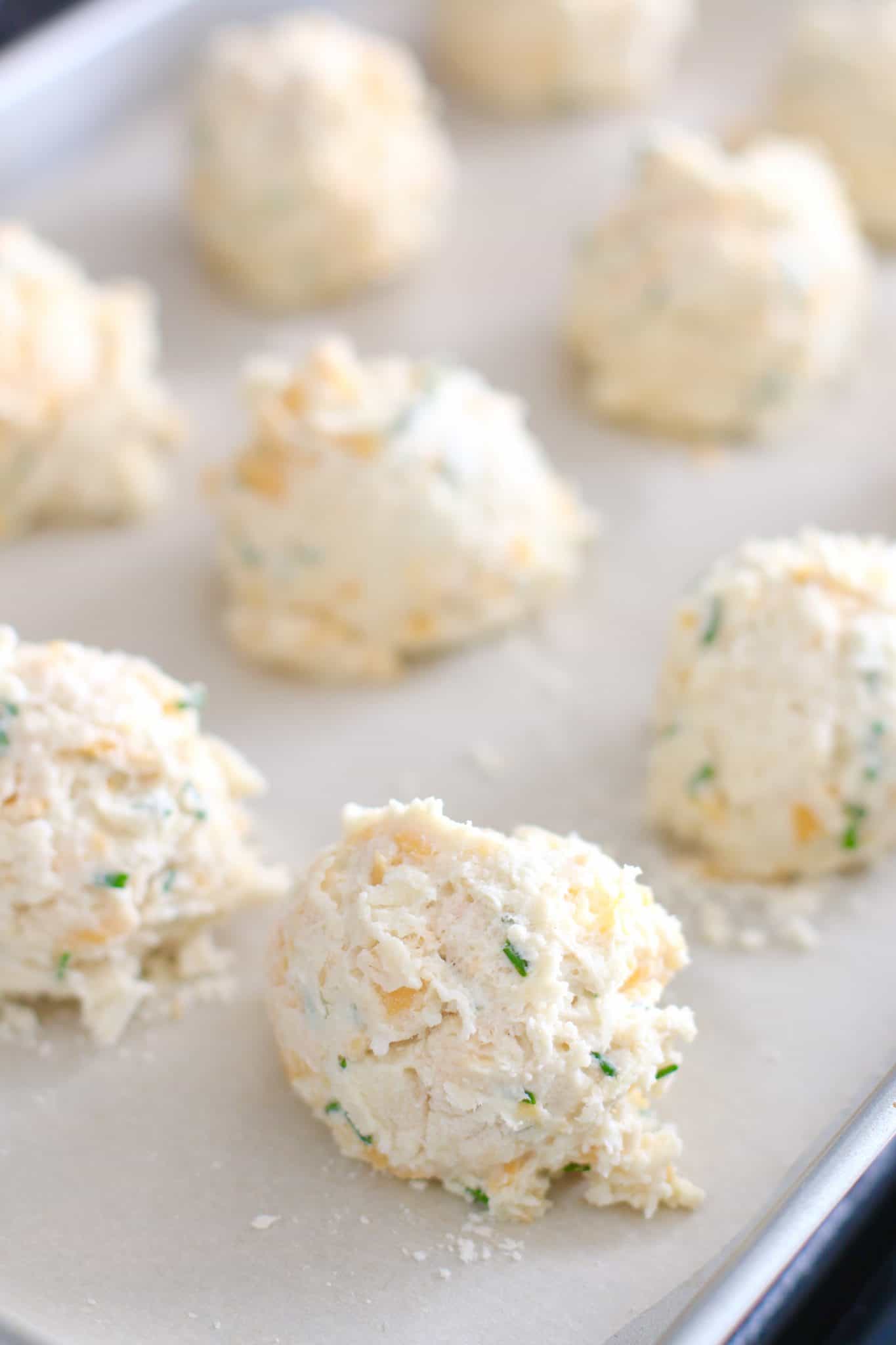 easy cheddar chive drop biscuit batter