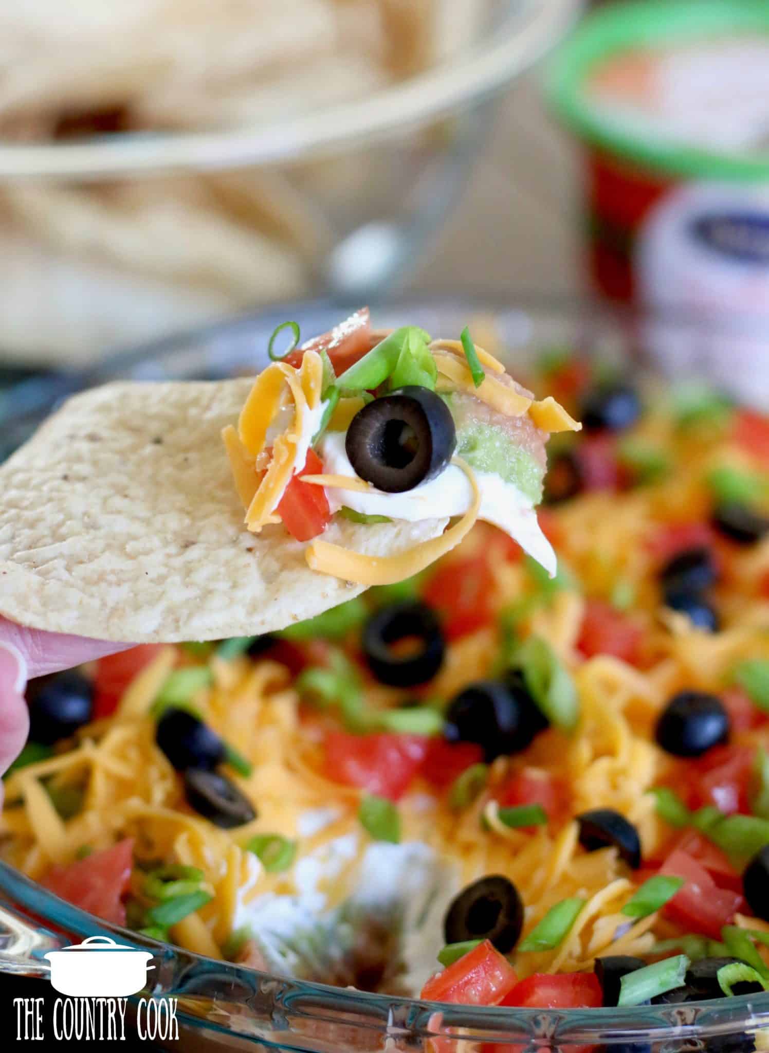 Mexican 7-Layer Dip recipe, easy