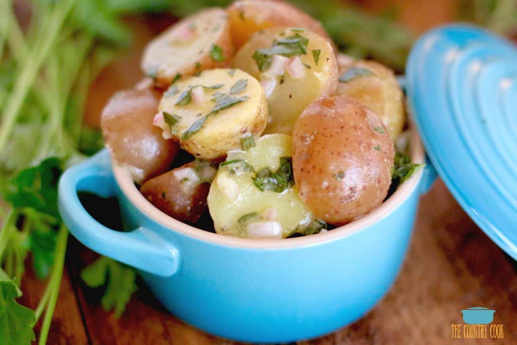 French potato salad with fresh herb vinaigrette