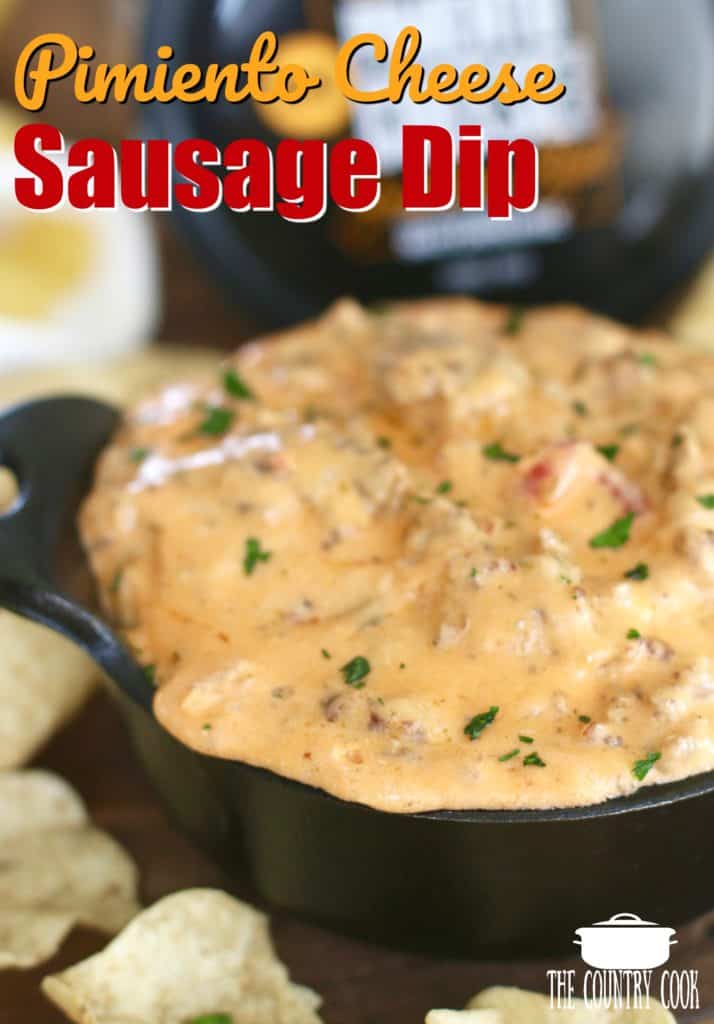 Pimiento Cheese Sausage Dip Recipe from The Country Cook