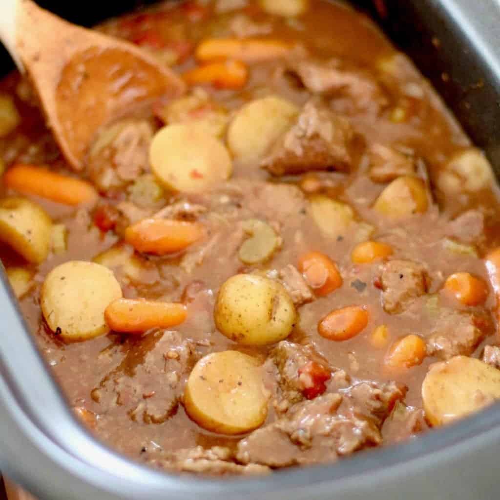 The Best Crock Pot Chunky Beef and Potato Stew