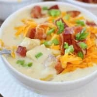 Cheddar Bacon Ranch Potato Soup