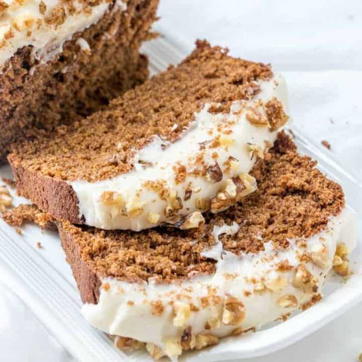 Starbuck's Gingerbread Loaf with Cream Cheese Frosting recipe
