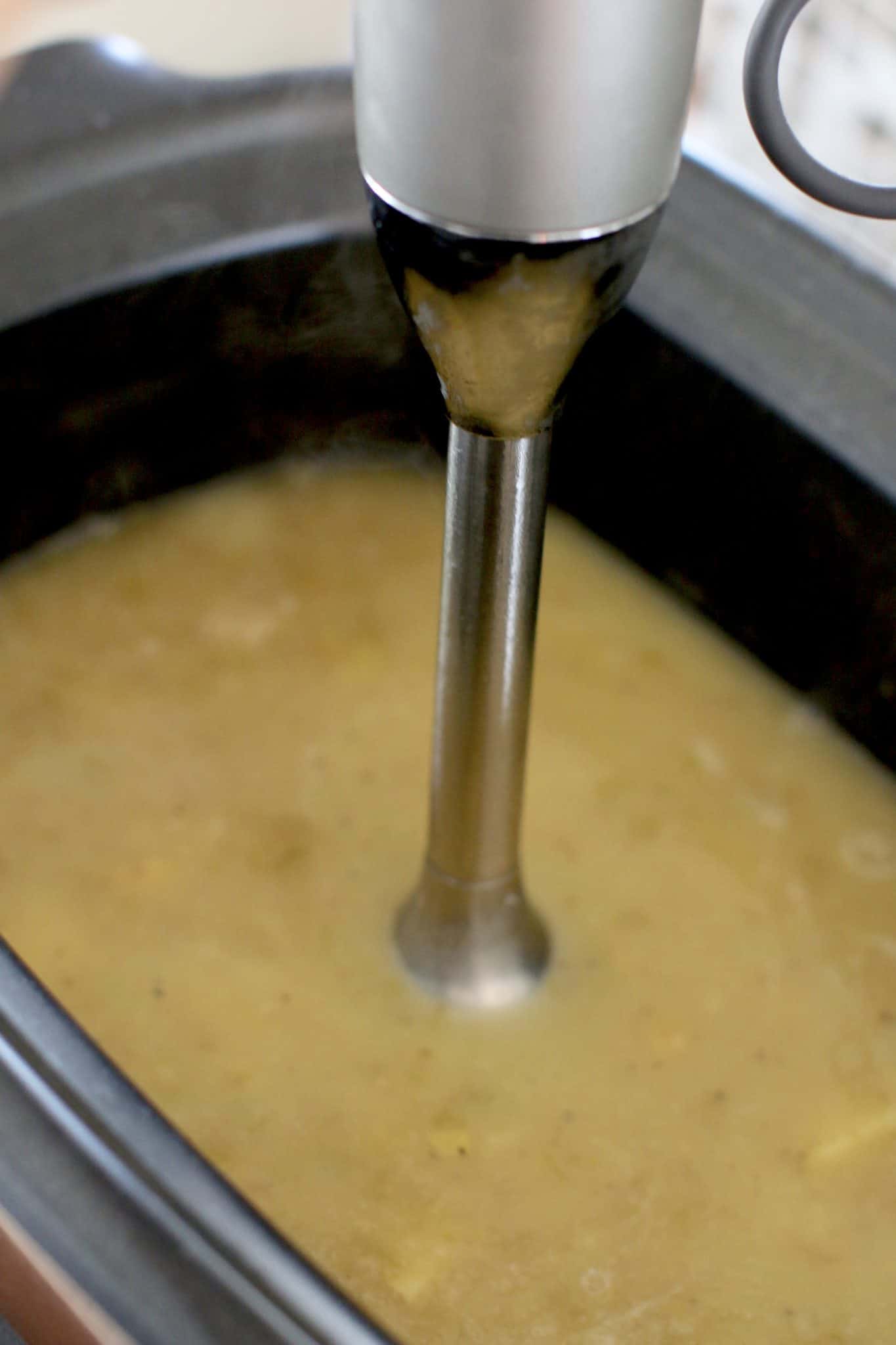 Crock Pot Cheddar Bacon Potato Soup
