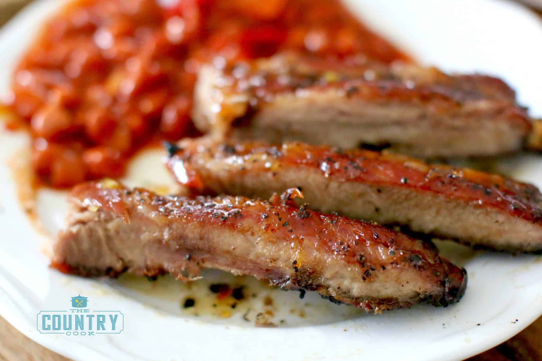 Grilled Orange Honey Ribs recipe from The Country Cook