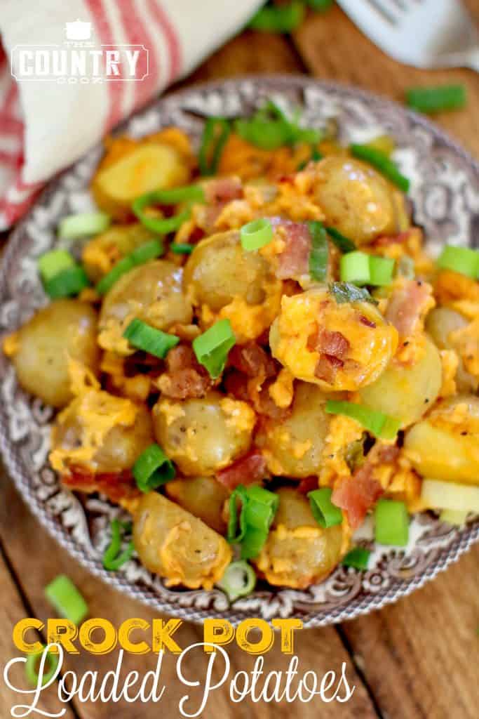 Crock Pot Loaded Little Potatoes recipe at The Country Cook