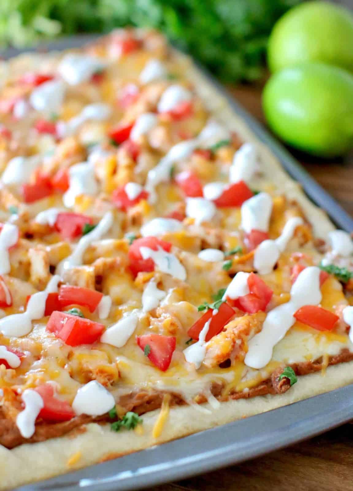 Chicken Taco Pizza (with Secret Sauce)
