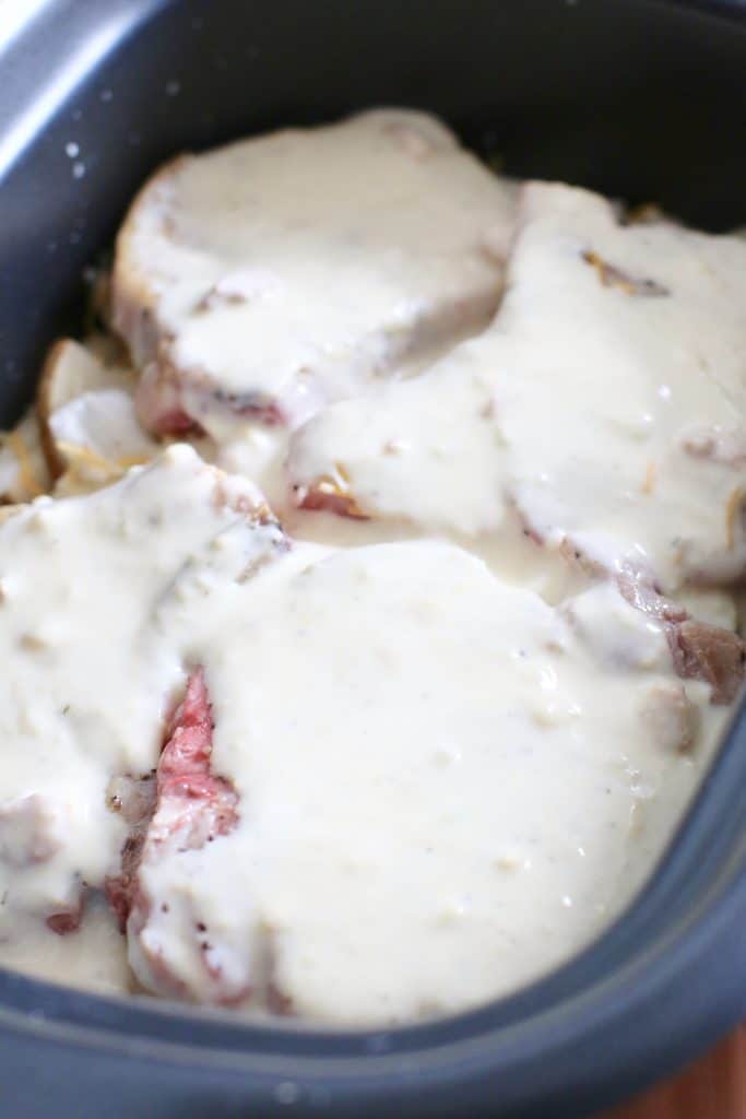 Crock Pot Smothered Pork Chops and Potatoes