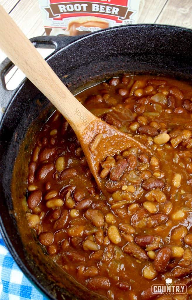 Root Beer Baked Beans - finished dish