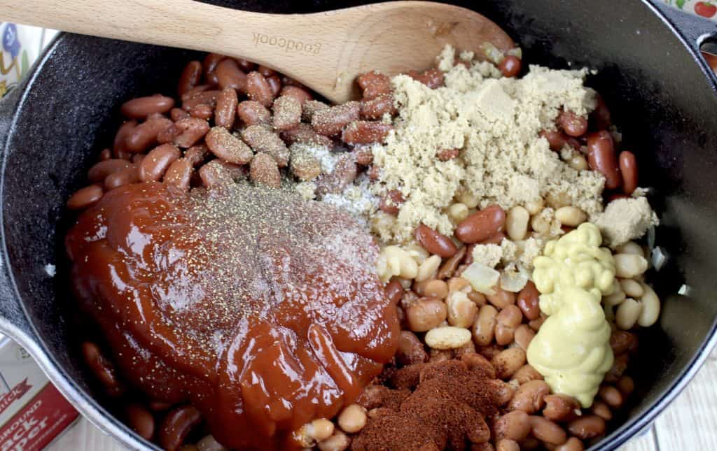 seasonings added to beans