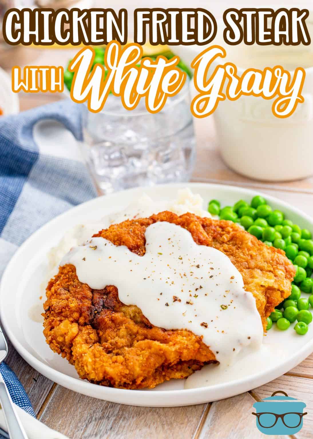 Chicken Fried Steak with Sawmill Gravy by The Country Cook - WEEKEND POTLUCK 470