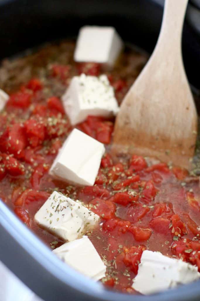 Italian diced tomatoes and cream cheese