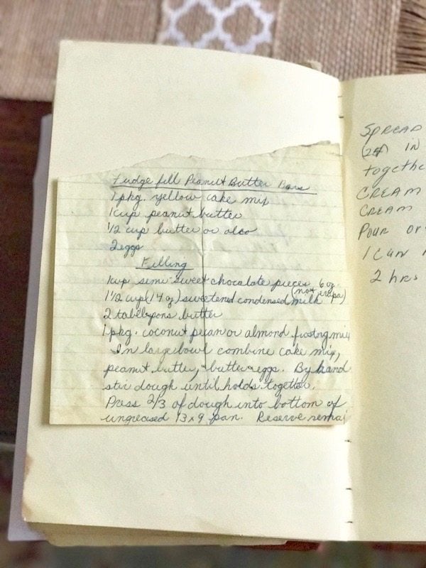 Grandma Betty's recipe book