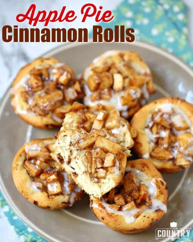 EASY APPLE PIE CINNAMON ROLLS | The Country Cook