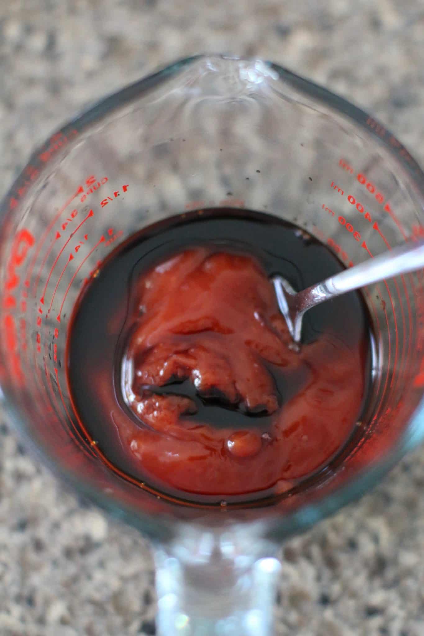 ketchup and balsamic vinegar for meatloaf glaze.