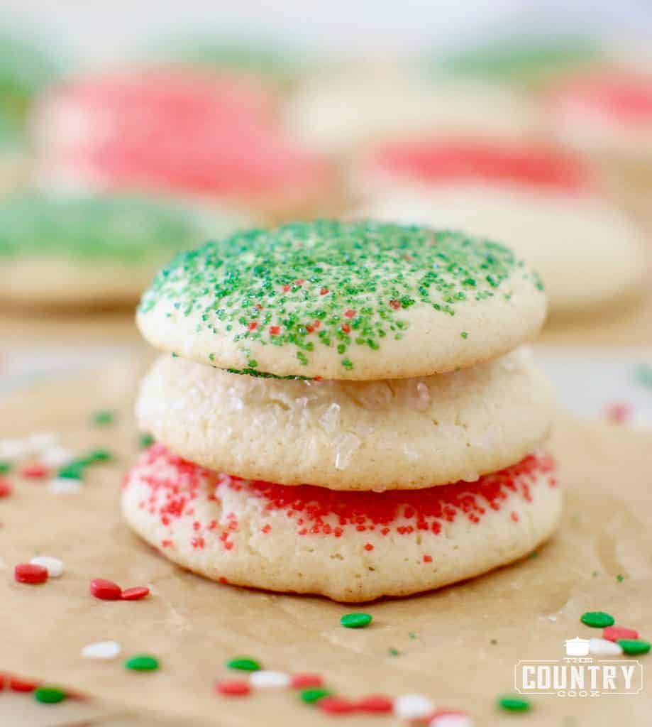 Soft Sugar Cookies recipe from The Country Cook