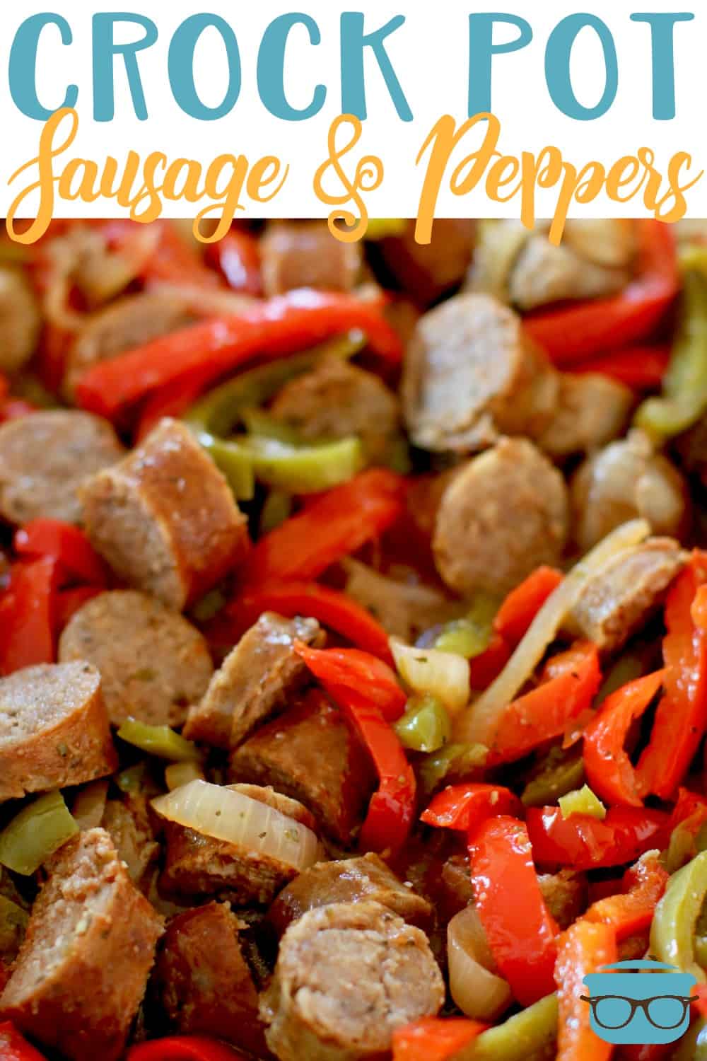 Crock Pot Sausage and Peppers recipe from The Country Cook