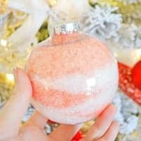 Epsom Salt Gift Ornament Craft for Christmas