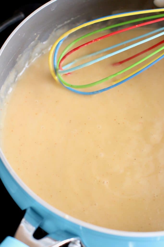 creamy sauce made with a roux
